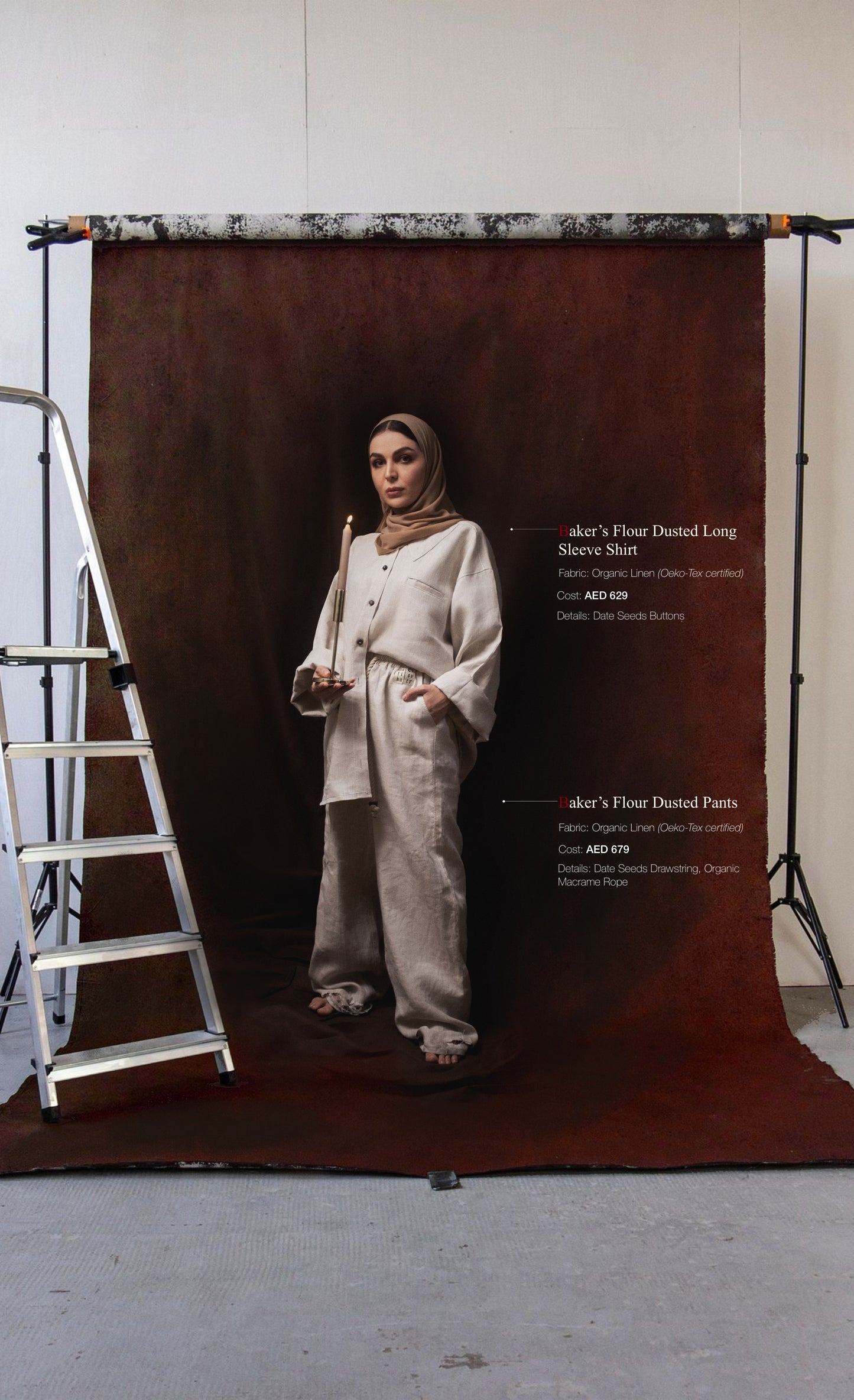 Baker's Flour Dusted Long Sleeve Shirt + Baker's Flour Dusted Pants