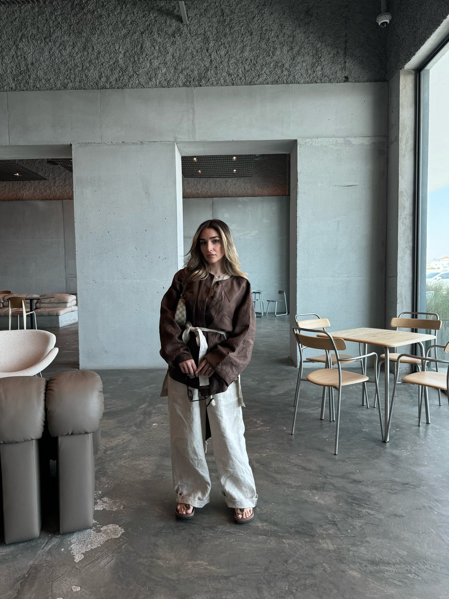 Long Sleeve Shirt - Brown