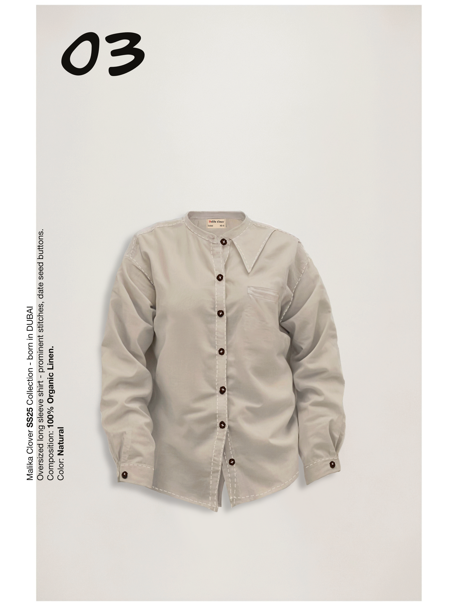 Long Sleeve Shirt - Natural