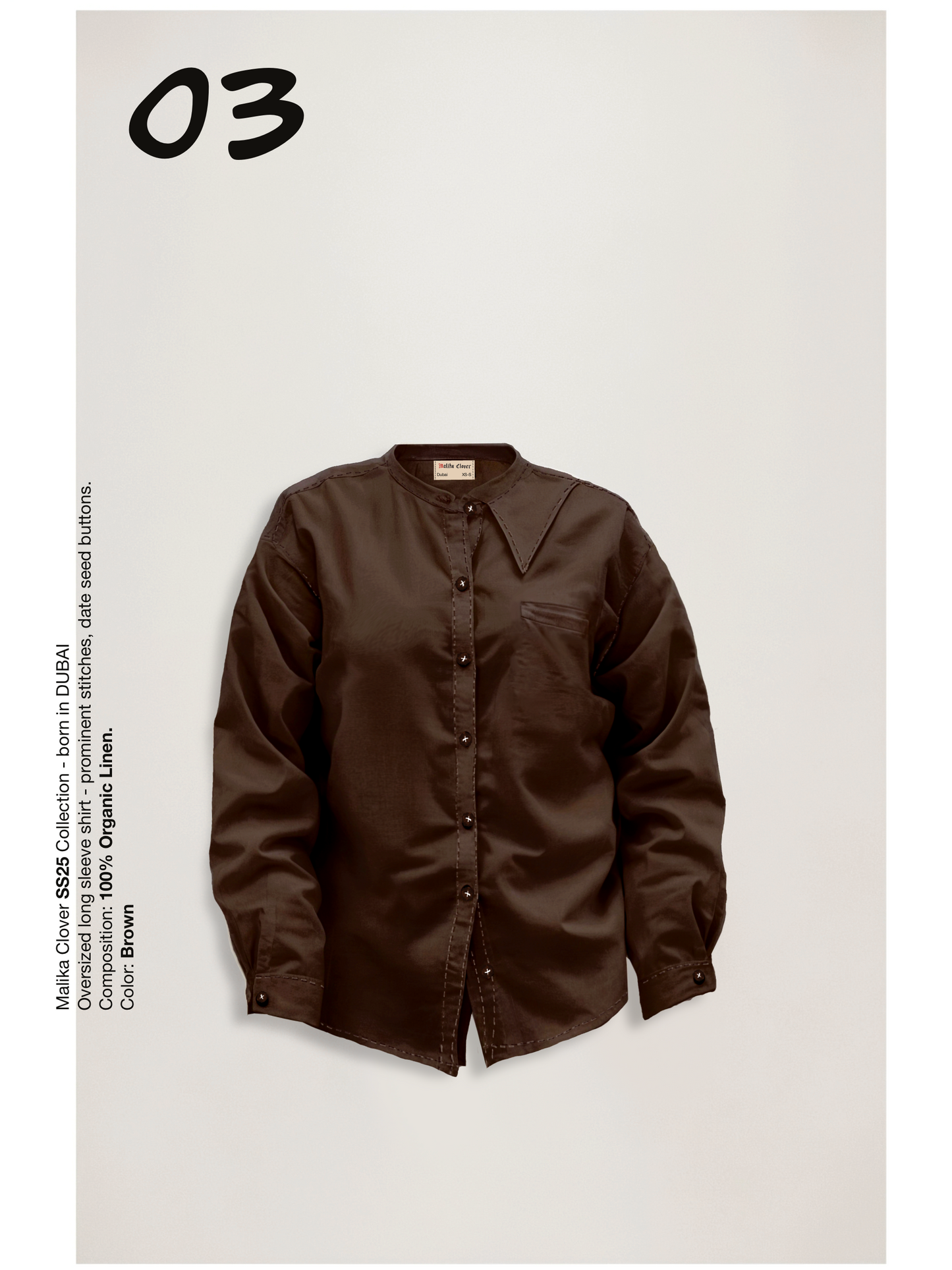 Long Sleeve Shirt - Brown