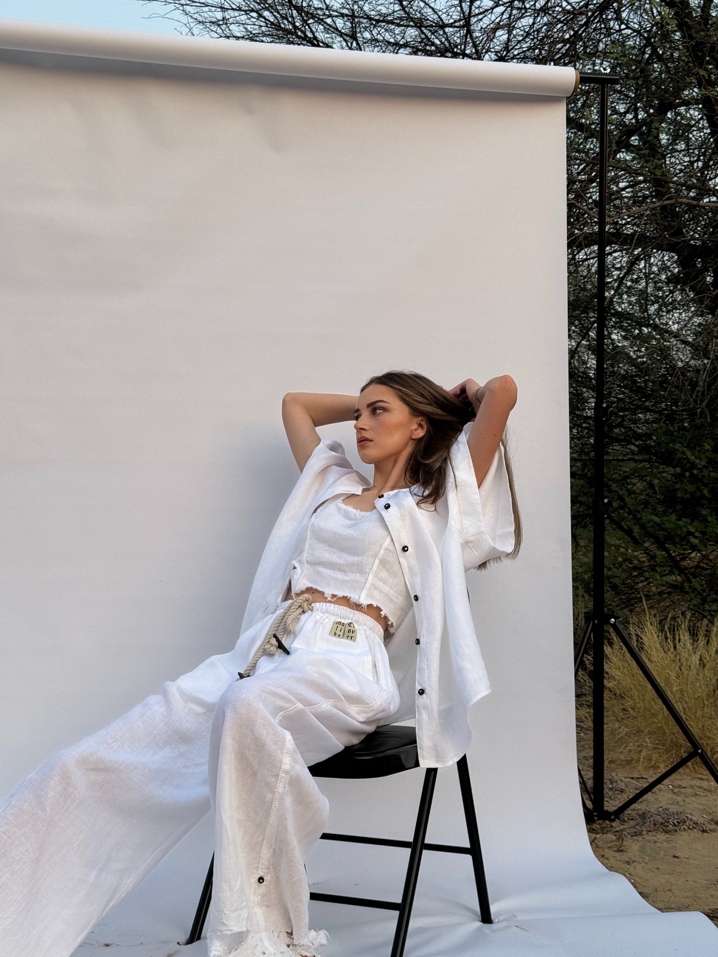 Linen Pants - White