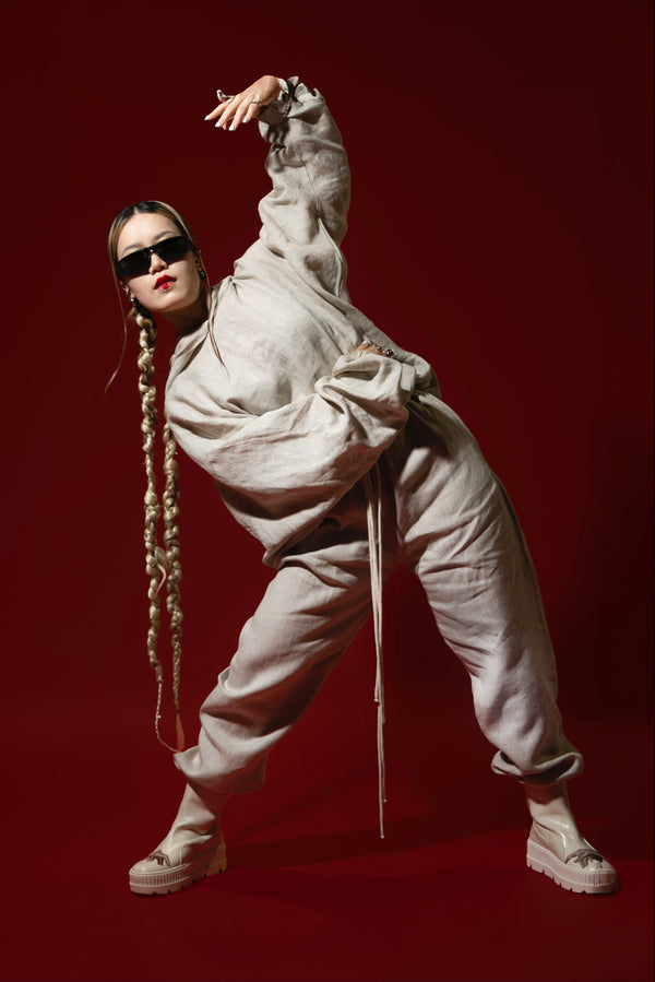 Oversized Linen Sweatpants