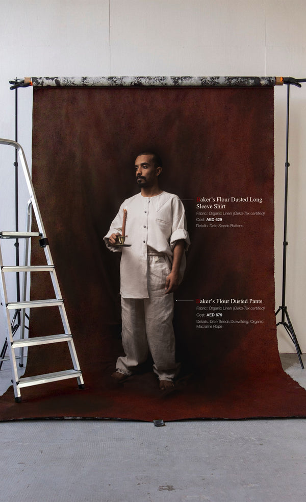 Baker Flour's Dusted Long Sleeve Shirt + Baker's Flour Dusted Pants