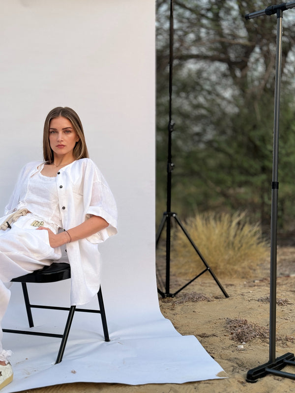 Short Sleeve Linen Shirt