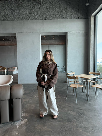 Long Sleeve Shirt - Brown