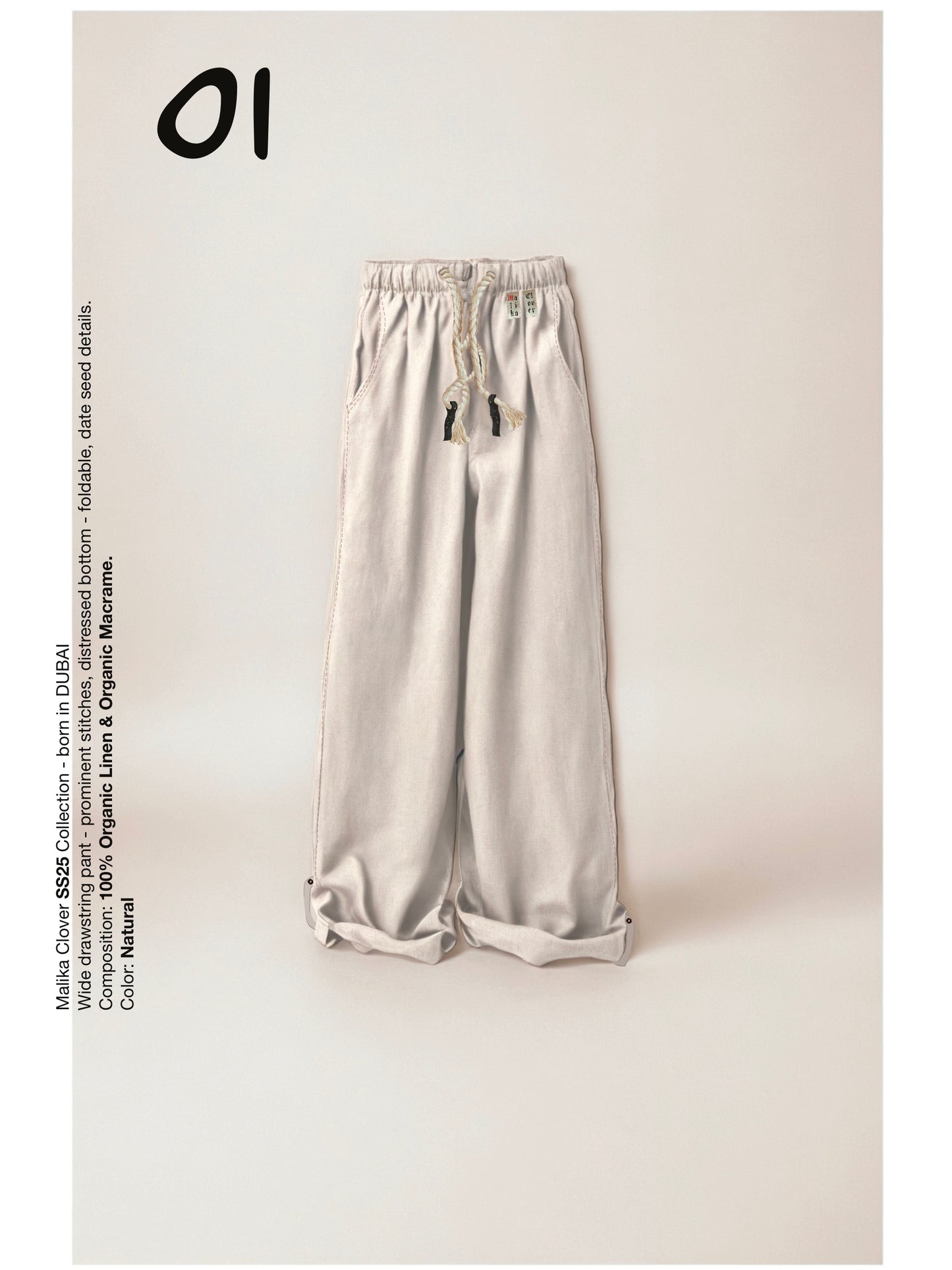 Linen Pants - Natural