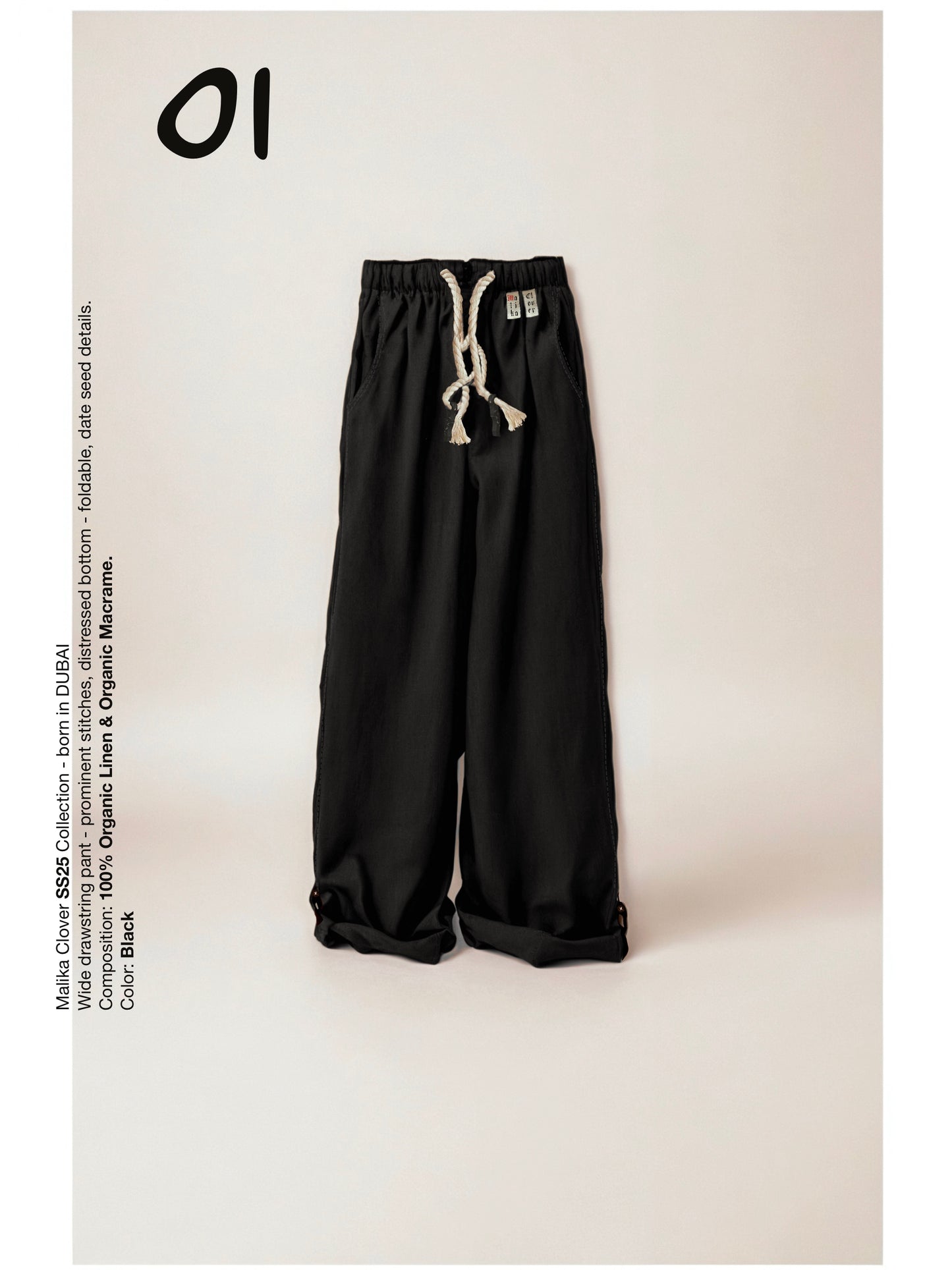 Linen Pants - Black