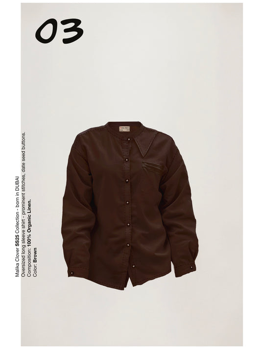 Long Sleeve Shirt - Brown