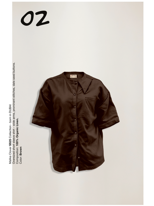 Short Sleeve Shirt - Brown