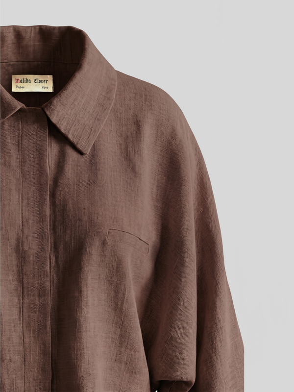 VEIL — Linen cropped jacket
