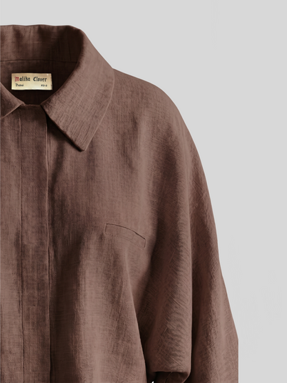 VEIL — Linen cropped jacket