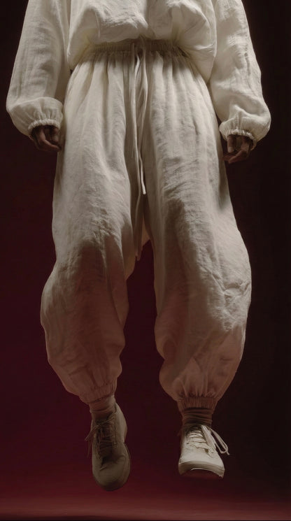 Oversized Linen Sweatpants