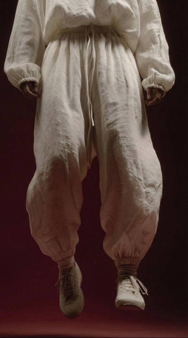 Oversized Linen Sweatpants