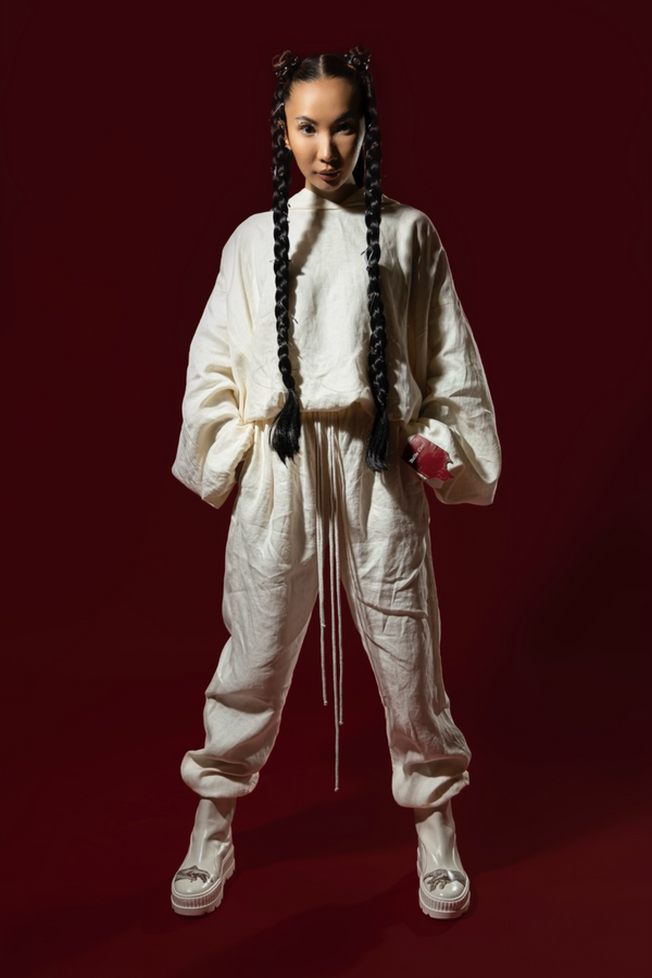 Oversized Linen Sweatpants