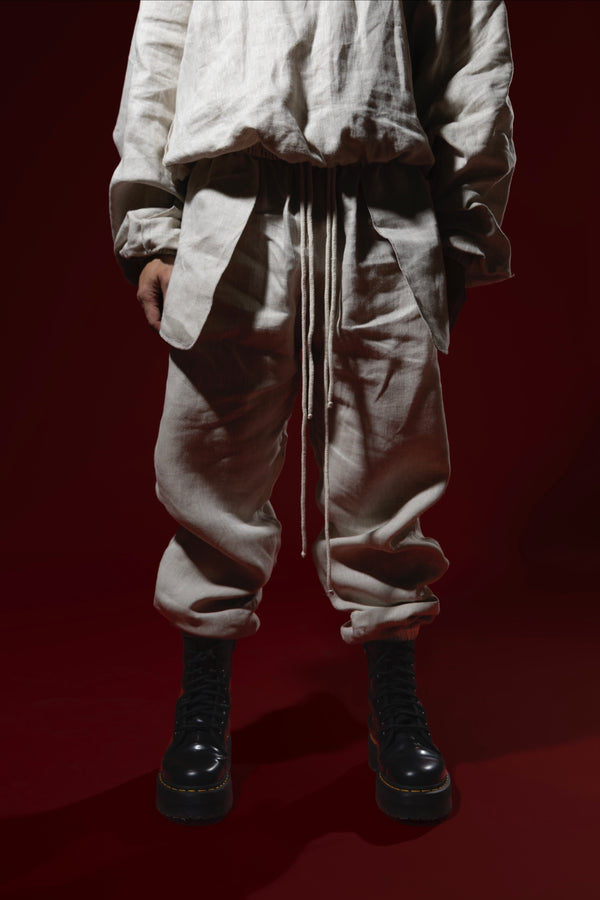 Oversized Linen Sweatpants