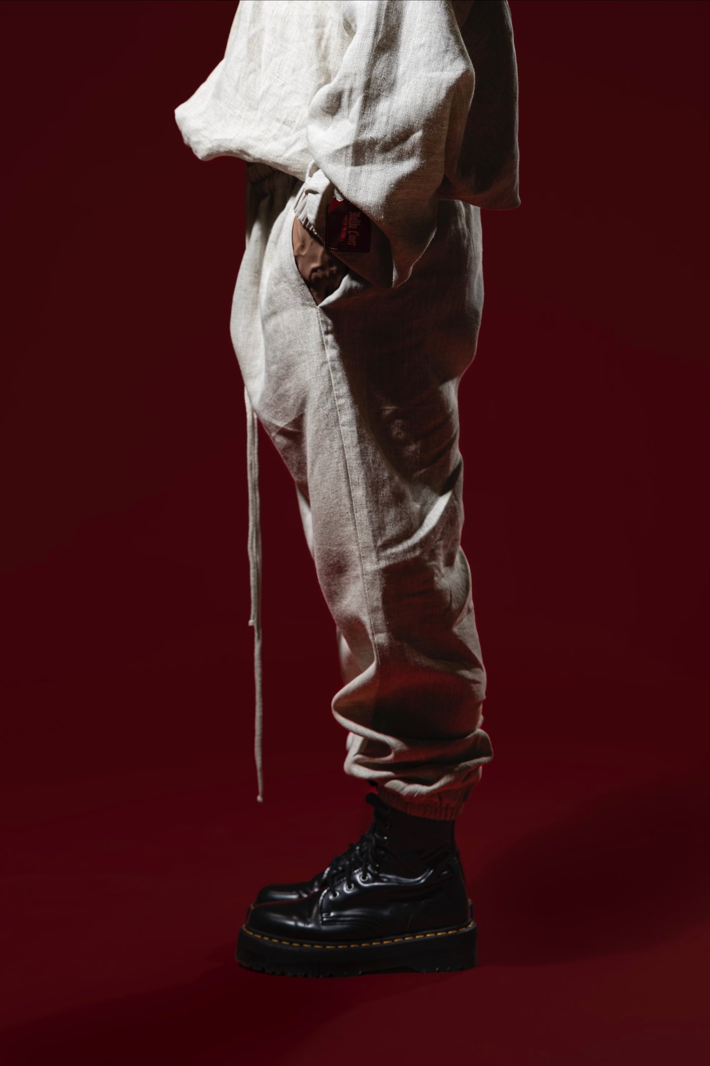 Oversized Linen Sweatpants