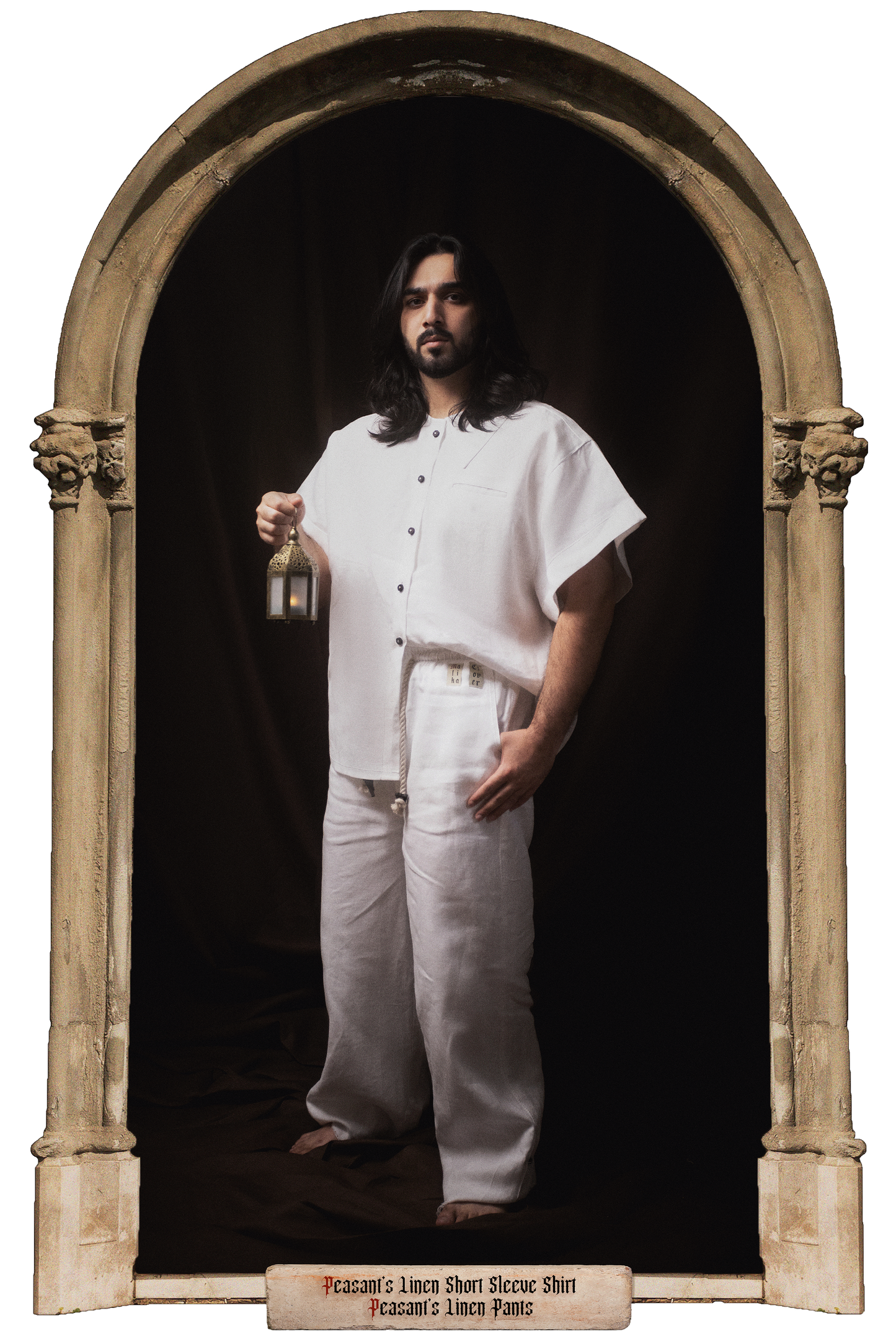 Peasant Linen Short Sleeve Shirt + Peasant Linen Pants