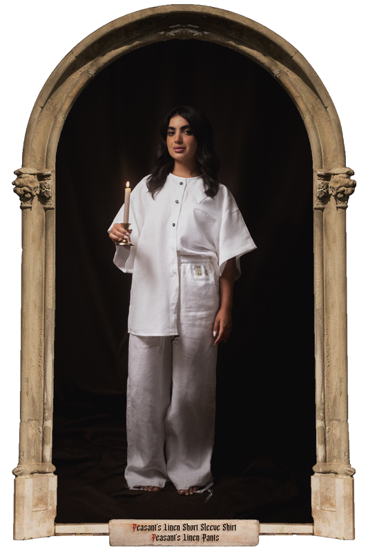 Peasant Linen Short Sleeve Shirt + Peasant Linen Pants