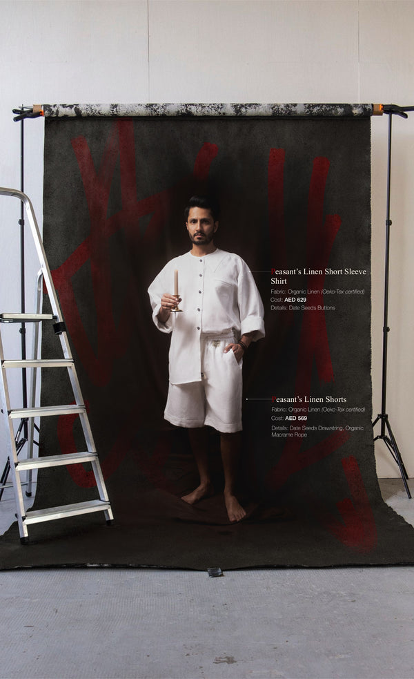 Peasant Linen Long Sleeve Shirt + Peasant Linen Shorts