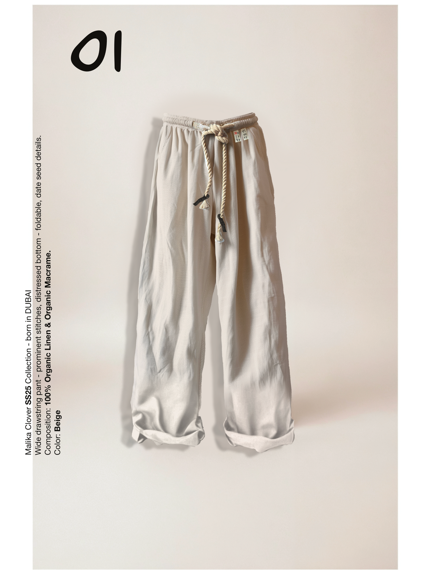 Linen Drawstring Pants