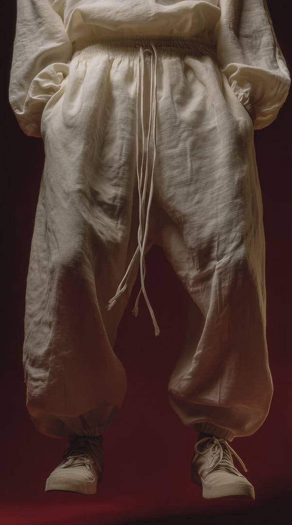 Oversized Linen Sweatpants