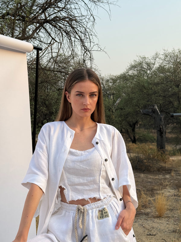 Short Sleeve Linen Shirt