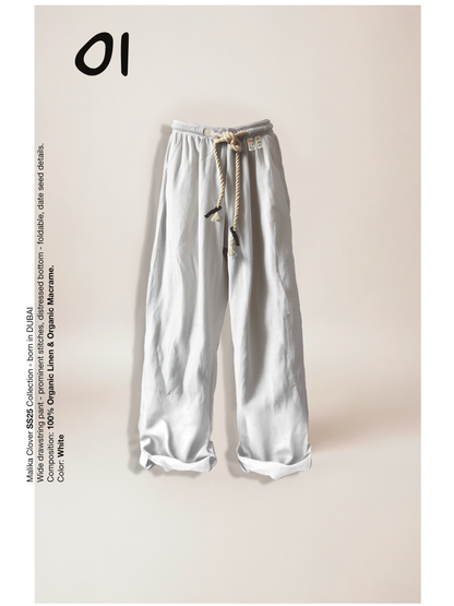 Linen Drawstring Pants